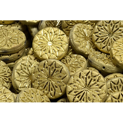 Origami Flower Beads N. 3203 Oro