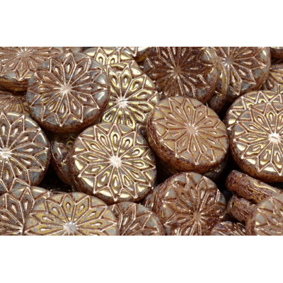 Origami Flower Beads N. 3207 Marron