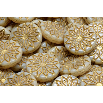 Origami Flower Beads N. 3210 Blanc