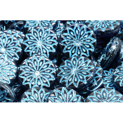 Origami Flower Beads N. 3214 Schwarz