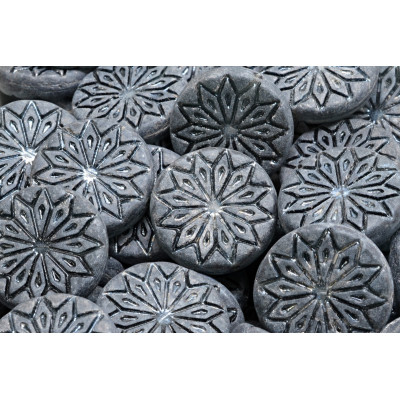 Origami Flower Beads N. 3219 Grau