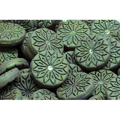 Origami Flower Beads N. 3220 Vert