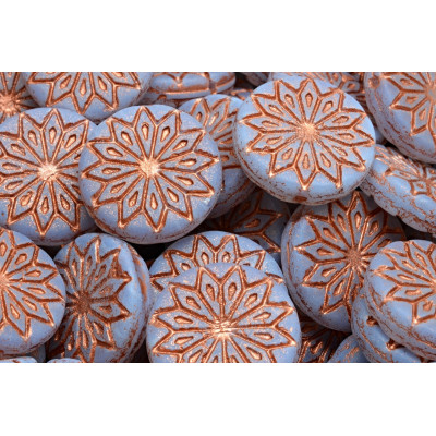 Origami Flower Beads N. 3226 Bleu clair