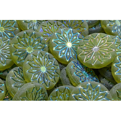 Origami Flower Beads N. 3228 Verde