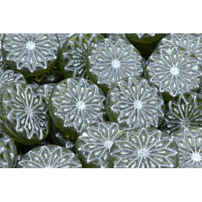 Origami Flower Beads N. 3229 Green