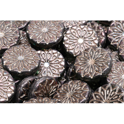 Origami Flower Beads N. 3231 Grey