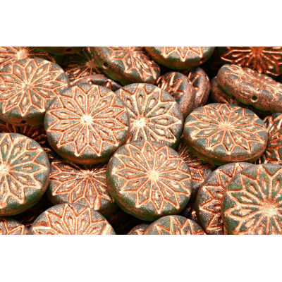 Origami Flower Beads N. 3233 Copper