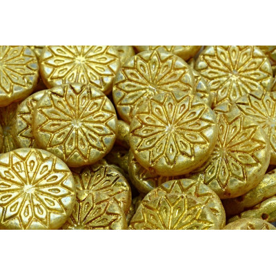 Origami Flower Beads N. 3238 Or