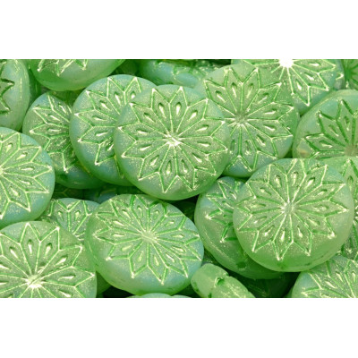 Origami Flower Beads N. 3239 Green
