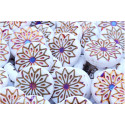 Origami Flower Beads N. 3248 Alabaster Matt Sliperit 