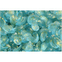Curved Petal Beads N. 3448 Vert