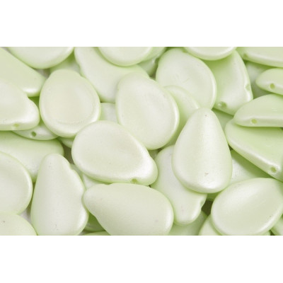 Anemone Petal Beads 11x16 mm N. 1305 POWDER GREEN PEARL
