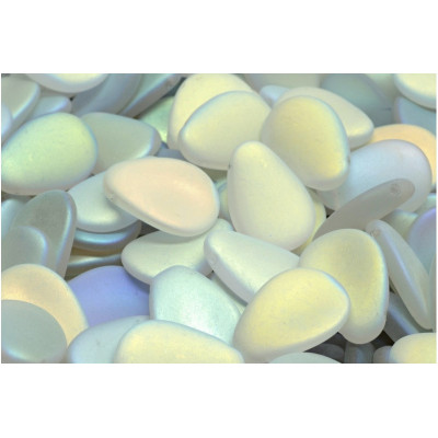 Anemone Petal Beads 11x16 mm N. 50 CRYSTAL MAT FULL AB