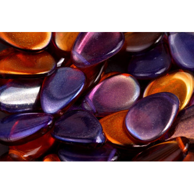 Anemone Petal Beads 11x16 mm N. 74 Crystal Matted AB 