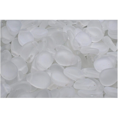 Anemone Petal Beads 8x11 mm N. 9 CRYSTAL MAT