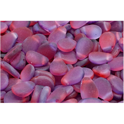 Anemone Petal Beads 8x11 mm N. 12 Crystal Matt Cherry Purple Blend