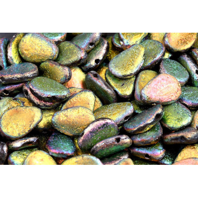 Anemone Petal Beads 8x11 mm N. 14 CRYSTAL FULL VITRAYL ETCHED