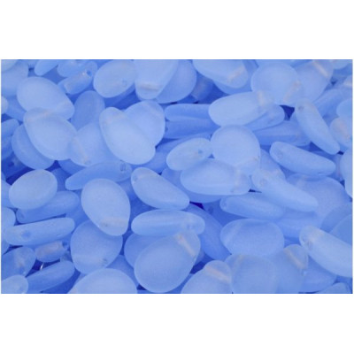Anemone Petal Beads 8x11 mm N. 33 LIGHT SAPPHIRE MAT