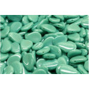 Anemone Petal Beads 8x11 mm N. 34 TURQUOISE GREEN WHITE LUSTER
