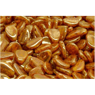 Anemone Petal Beads 8x11 mm N. 41 Yellow Bronze Luster