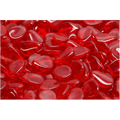 Anemone Petal Beads 8x11 mm N. 43 RUBY