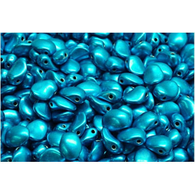 Tulip Petal Beads 6x8 mm N. 2703 Blue