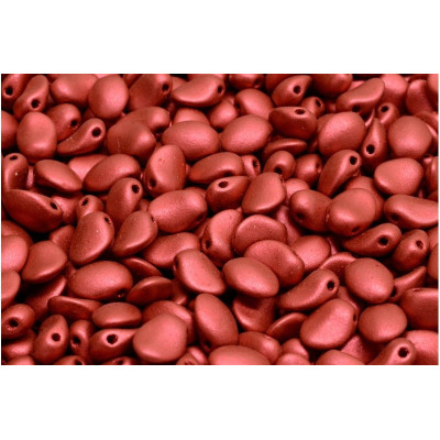 Tulip Petal Beads 6x8 mm N. 2717 CRYSTAL LAVA RED