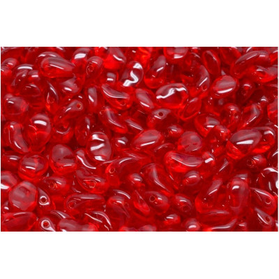 Tulip Petal Beads 6x8 mm N. 2748 RUBY