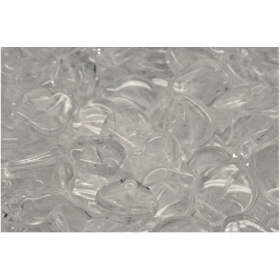 Peony Petal Beads 12x15 mm N. 2774 CRYSTAL
