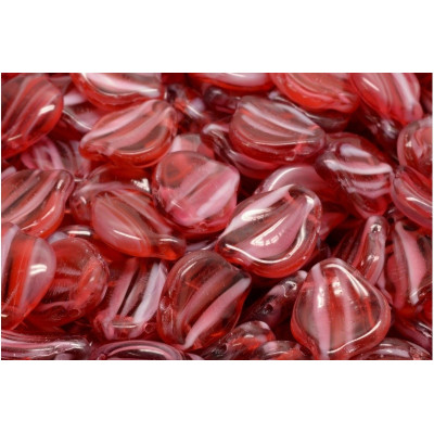 Peony Petal Beads 12x15 mm N. 2783 Rosso