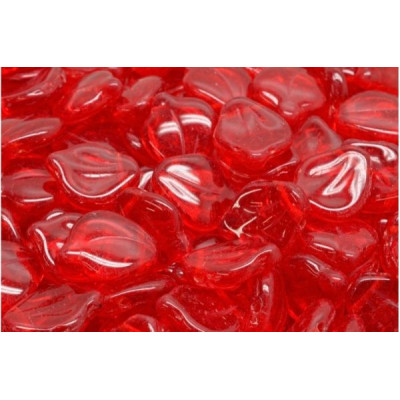 Peony Petal Beads 12x15 mm N. 2801 LT SIAM RUBY