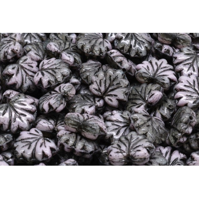 Maple Leaf Beads 13x11 mm N. 1487 Grey