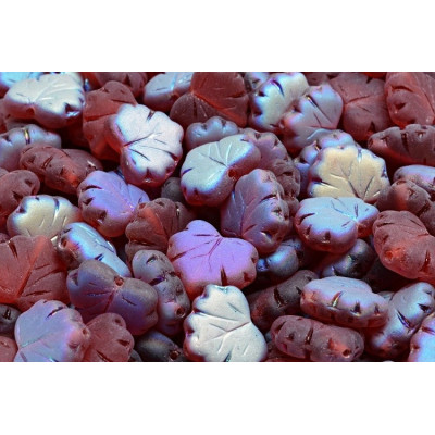 Maple Leaf Beads 13x11 mm N. 1495 MAUVE AB MAT