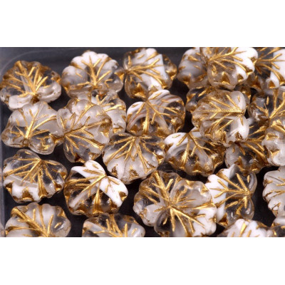 Maple Leaf Beads 13X11 mm N. 1576 Kristall