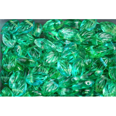 Beech Leaf Beads 7X11 mm N. 1606 Grün