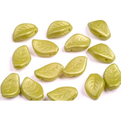 Wavy Leaf Beads 9X14 mm N. 1332 Grün