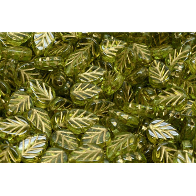 Mint Leaf Beads 10X8 mm N. 2635 Grün
