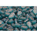 Mint Leaf Beads 10X8 mm N. 2641 Bleu