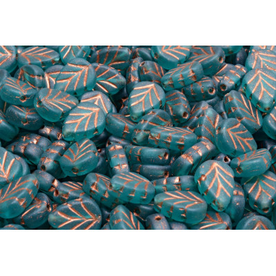 Mint Leaf Beads 10X8 mm N. 2641 Blau