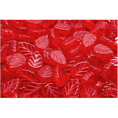 Mint Leaf Beads 10x8 mm N. 2647 RUBY