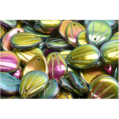 Magnolia Petal Beads 17x13 mm N. 3405 CRYSTAL FULL VITRAYL