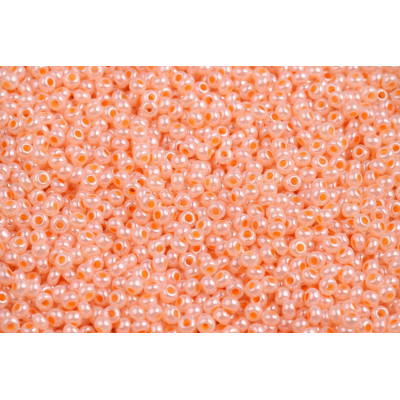 Czech Seed Beads 10/0 Opaque Orange Rainbow 37189 | Preciosa Glass