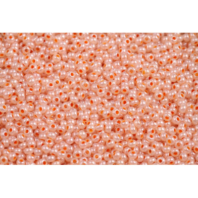 Czech Seed Beads 10/0 Opaque Pink Terra Rainbow 37383 | Preciosa