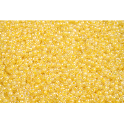 Tschechische Rocailles 10/0 Terra Lined Yellow 38182