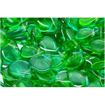 Heart Petal Beads 12X14 mm N. 3336 Grün
