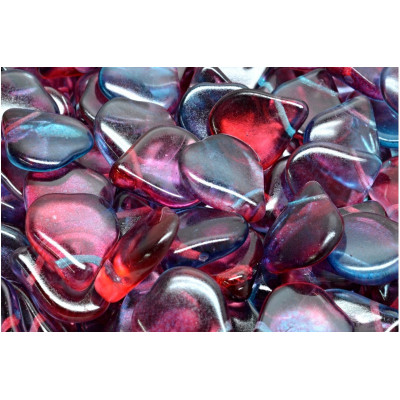 Heart Petal Beads 12X14 mm N. 3337 Violeta