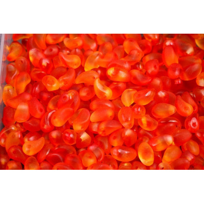 Lily Petal Beads 4x6 mm N. 1615 Crystal Matt Hyacinth Orange Blend