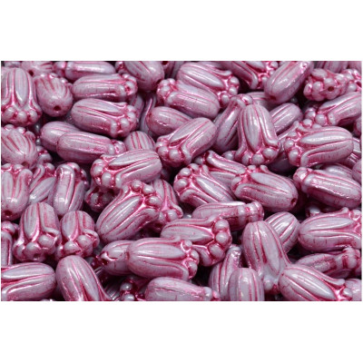 Tulip Bud Beads N. 2961 LIGHT VIOLET Fuchsia Decor