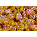 Flower Bud Beads 15x10 N. 3330 OPAL AMBER PINK DECOR