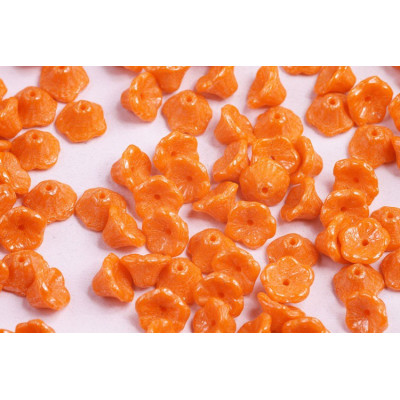 Bell Flower Cup Beads 7x5mm Hyacinth Luster 93120/14400